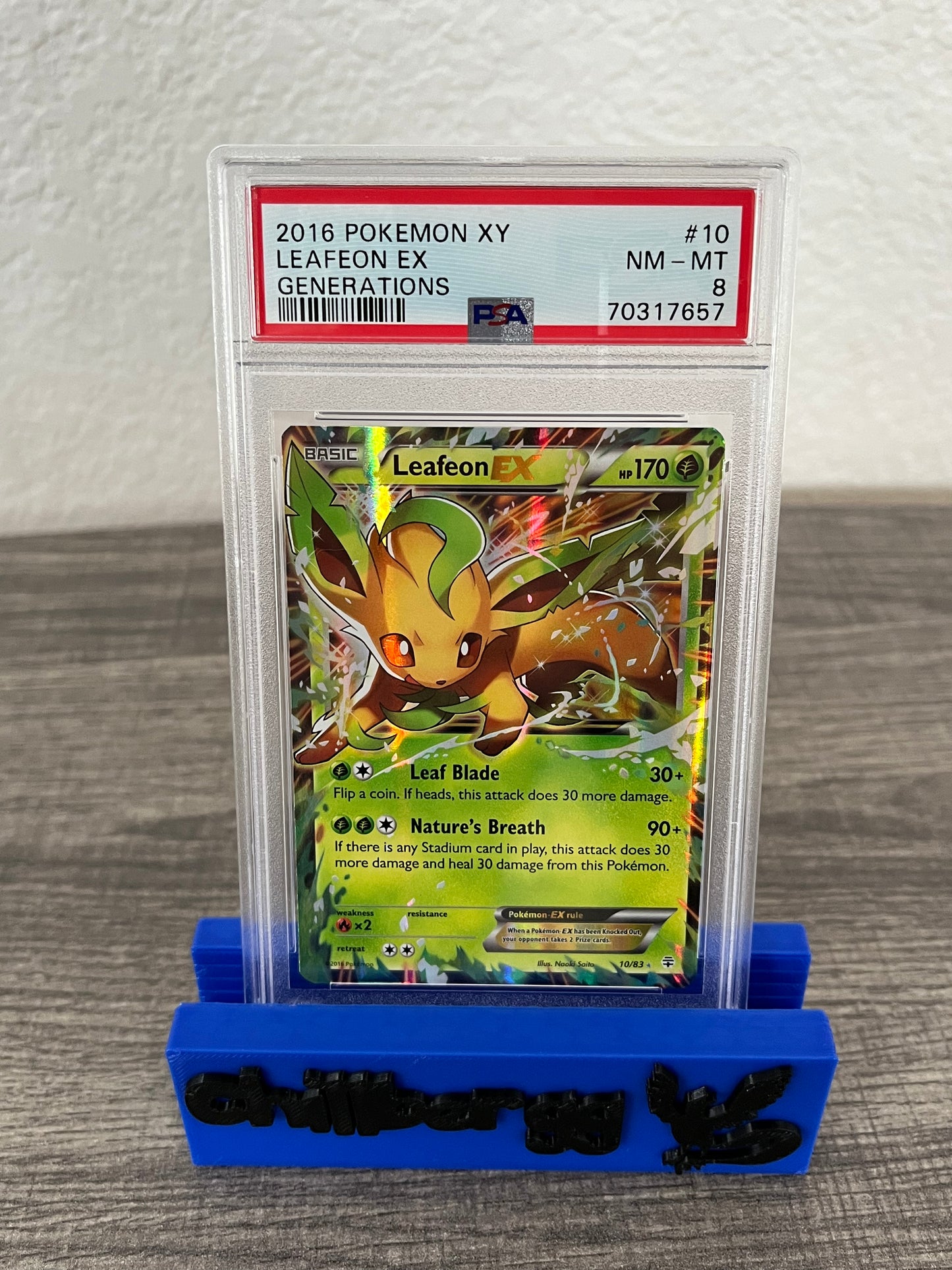 Leafeon EX PSA 8